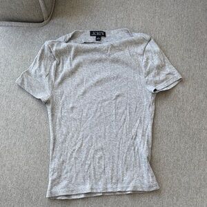 J. Crew Essential Heathered Crew Neck Tee